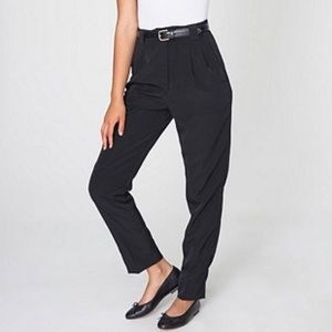 American Apparel high waist pleated pant